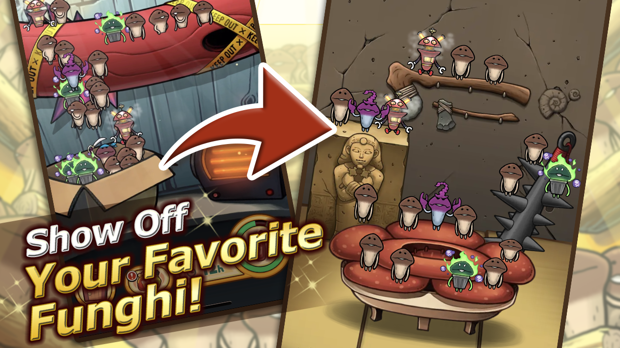 Скриншот игры Idle Mushroom Garden Deluxe