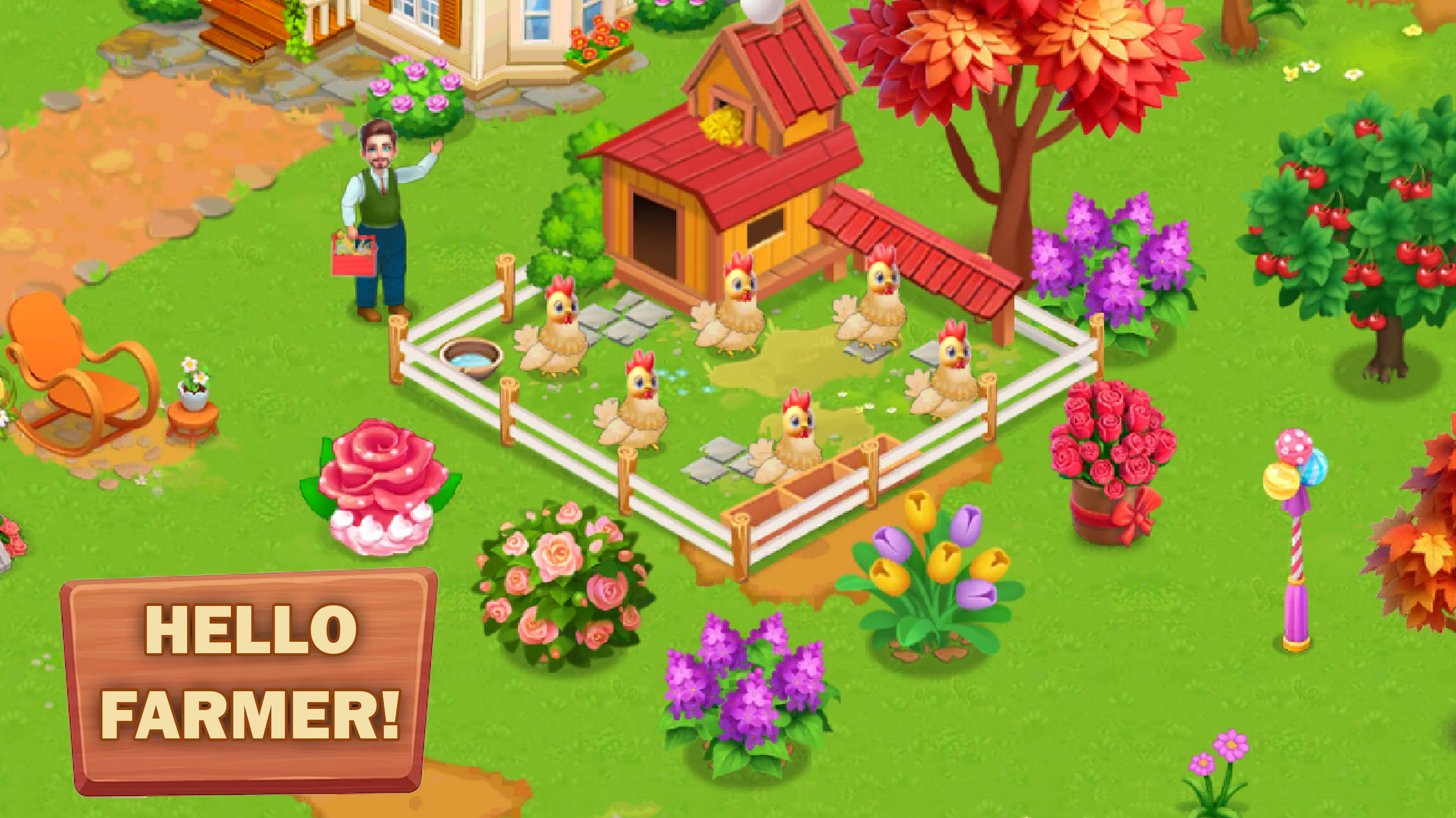 Captura de Tela do Jogo Sweet Farm: Farming Simulator