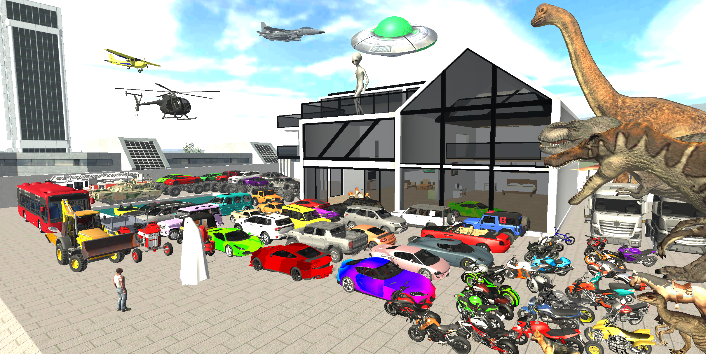 Indian Bikes Super 3D Game Screenshot