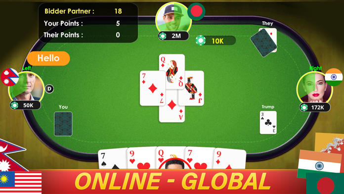 Screenshot of 29 Card Game Online