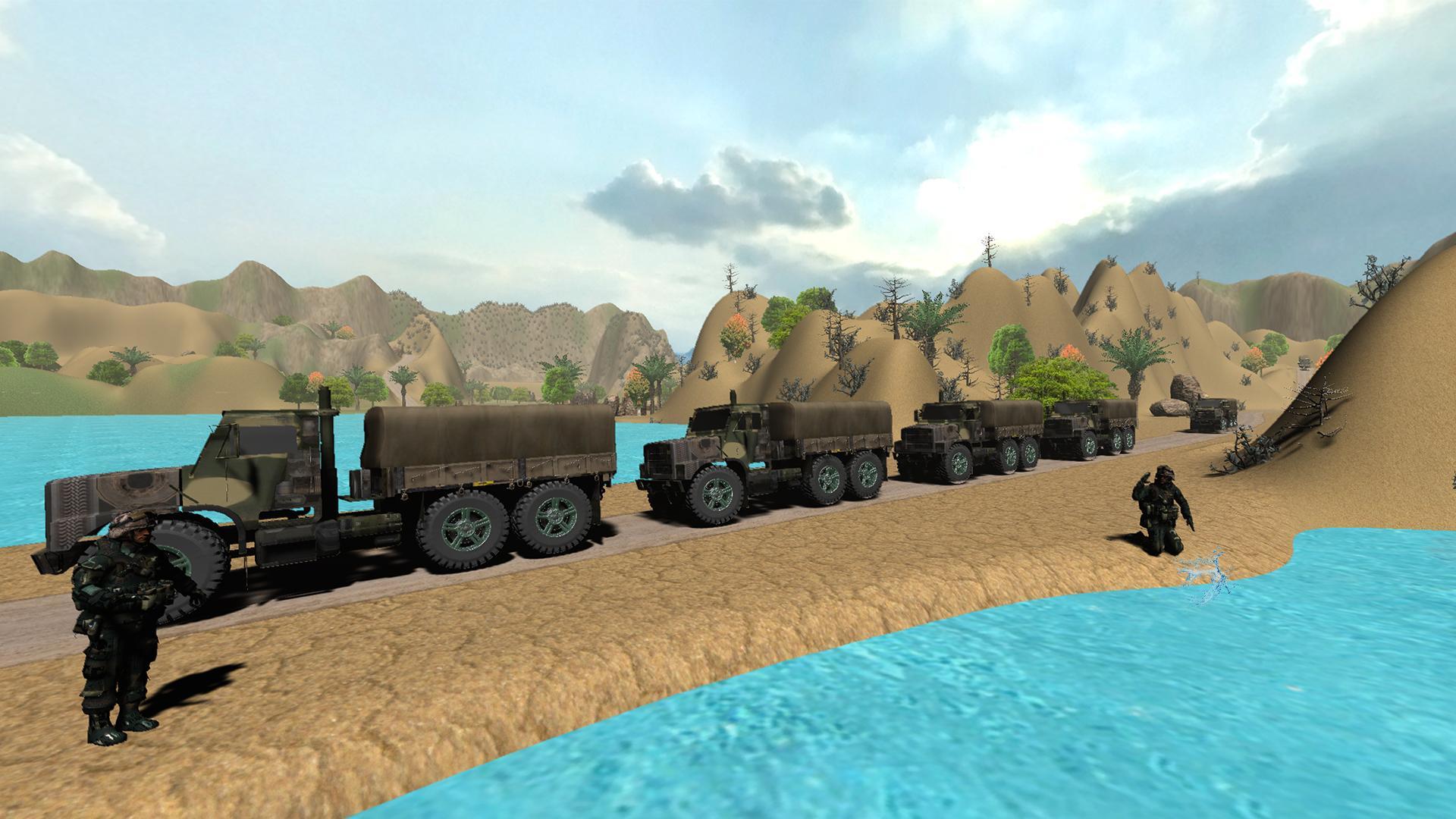 American Army Bridge Builder Game Screenshot