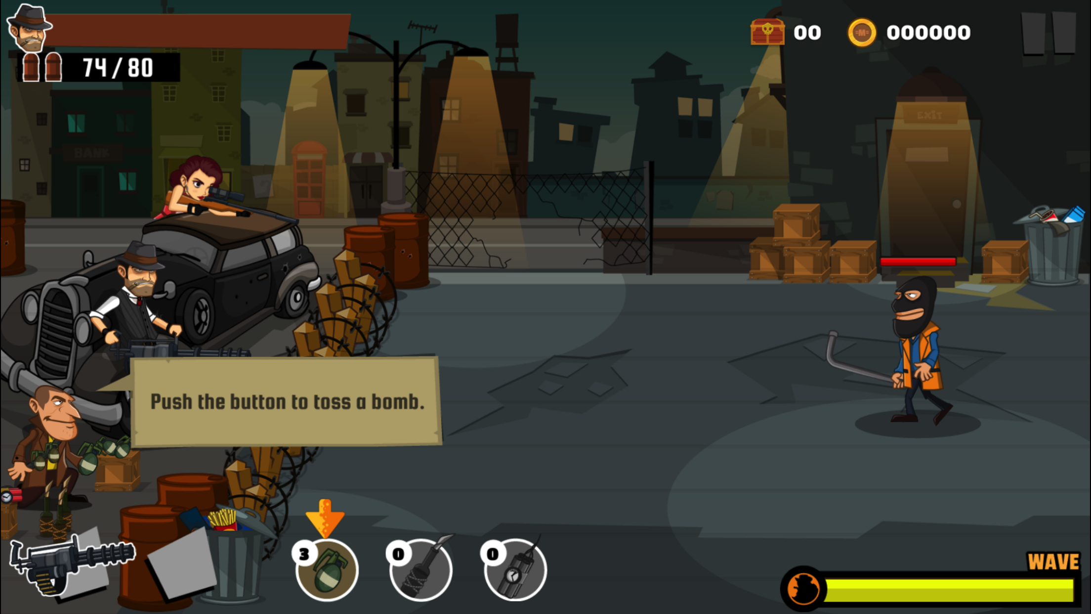 Gangster Wars : Defense Game Screenshot