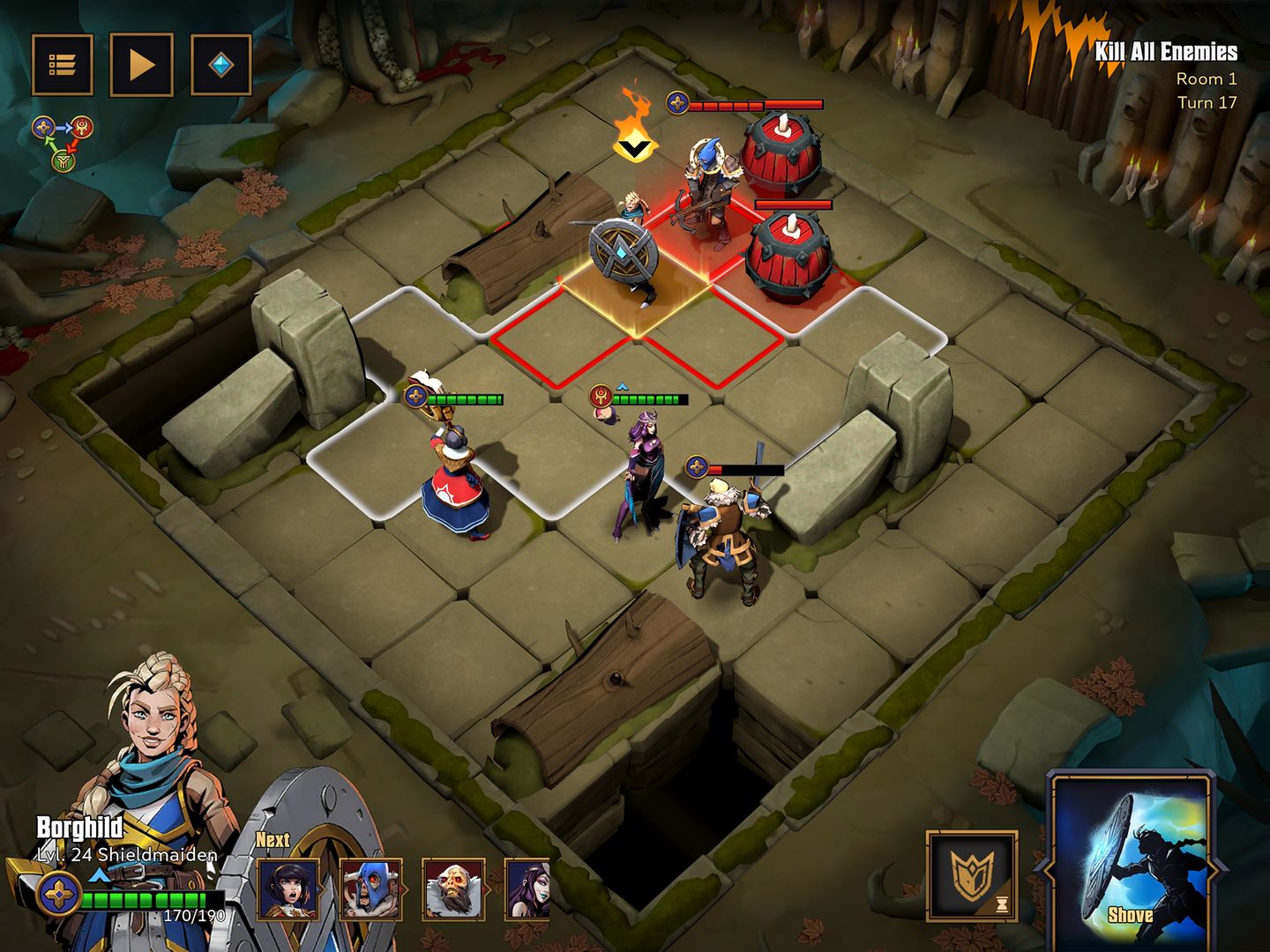 Screenshot of Grimguard Tactics: End of Legends