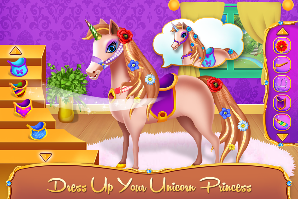Unicorn Pony Horse Care Game Game Screenshot