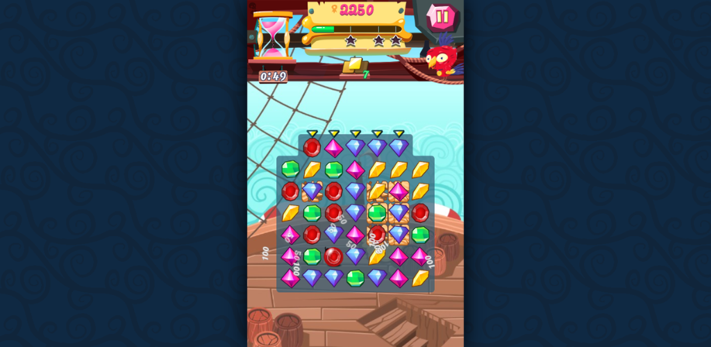 Скриншот игры Pirates! The Match-3