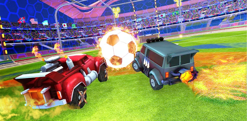 Rocket Car Ball Soccer Games screenshot