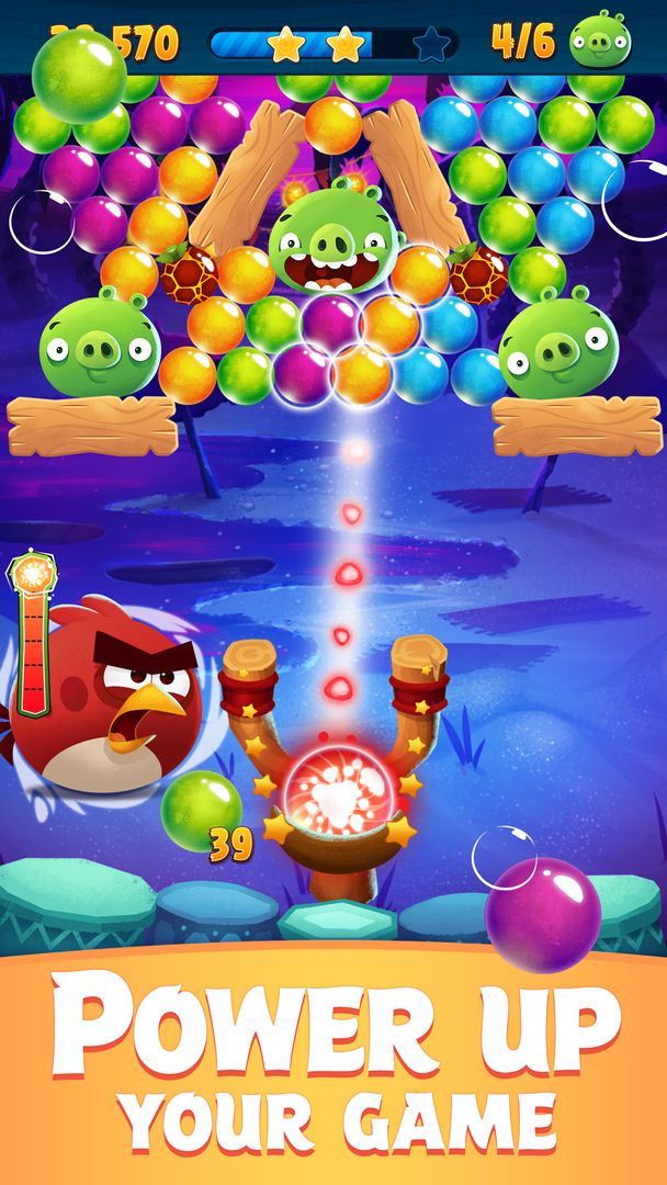 Angry Birds POP Bubble Shooter ภาพหน้าจอเกม
