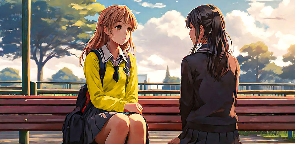 Banner of School Simulator Anime Girl 3D 