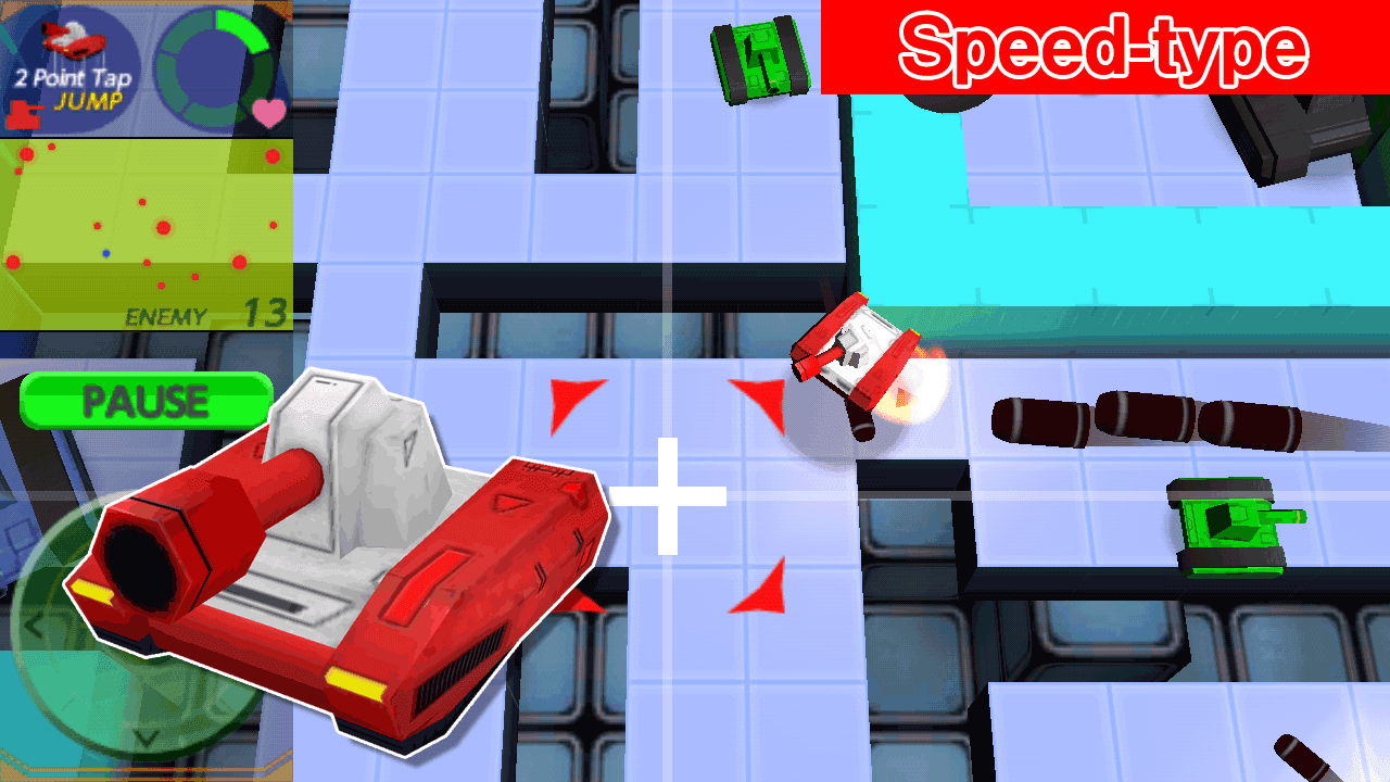 Cuplikan Layar Game TouchBattleTankSP