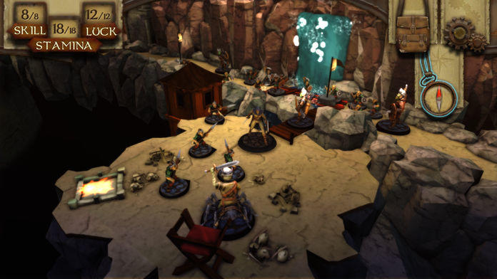 Cuplikan Layar Game Warlock of Firetop Mountain