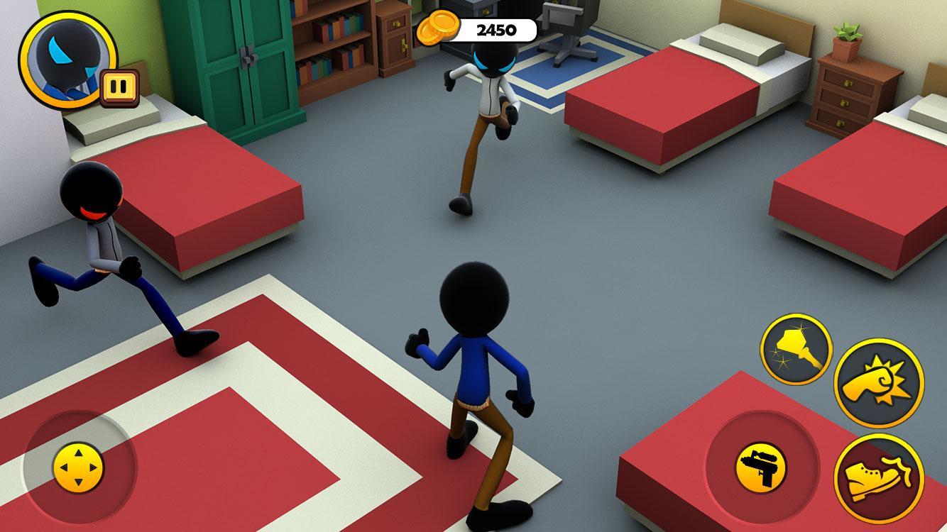 Stickman Dorm Exploration Esca Game Screenshot