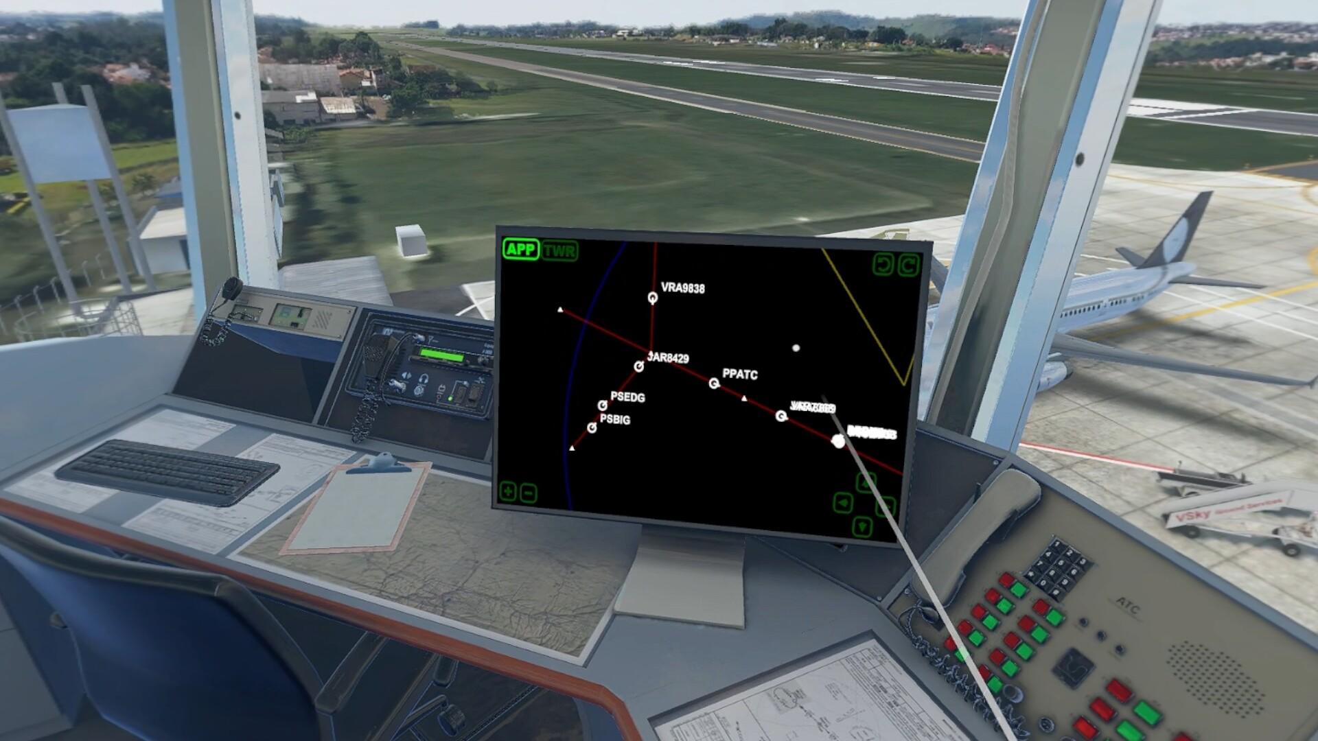 Cuplikan Layar Game V-Air Traffic Control
