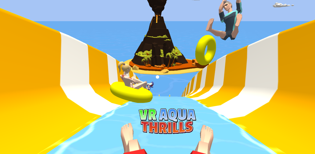 Banner of VR Aqua Thrills: Wasserrutschenspiel für Cardboard VR 1.0.1