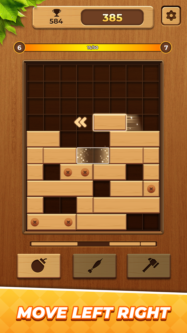 Slide Block: Drop Wood Puzzle ภาพหน้าจอเกม