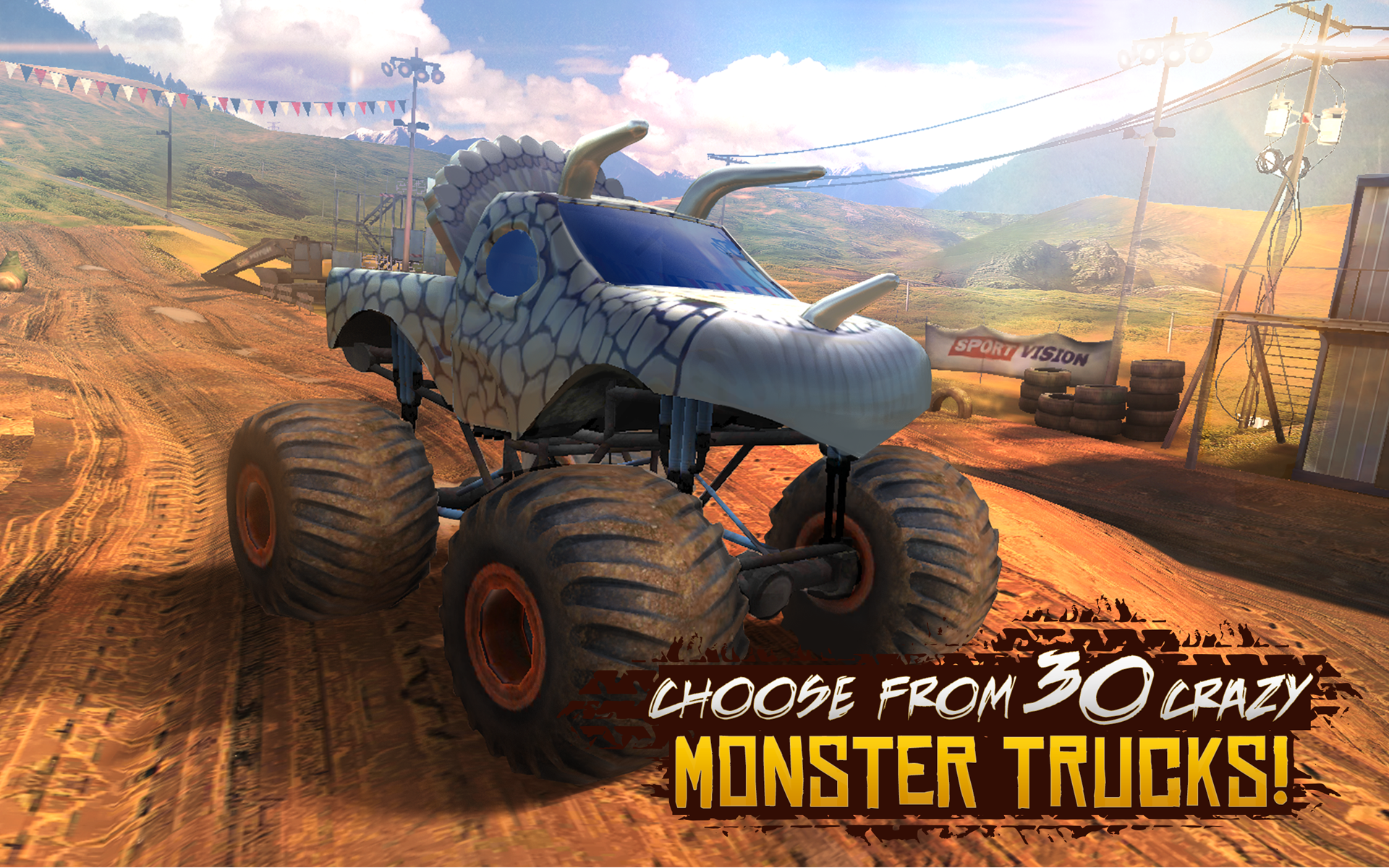 Racing Xtreme 2: Monster Truck Game Screenshot