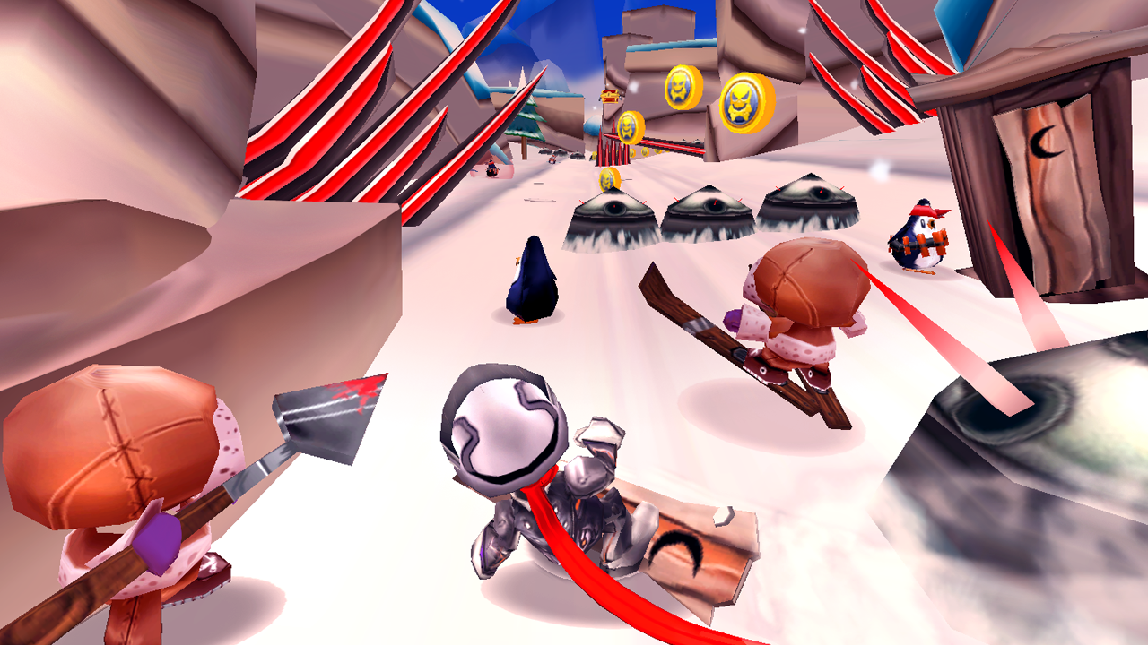 Skiing Fred Game Screenshot