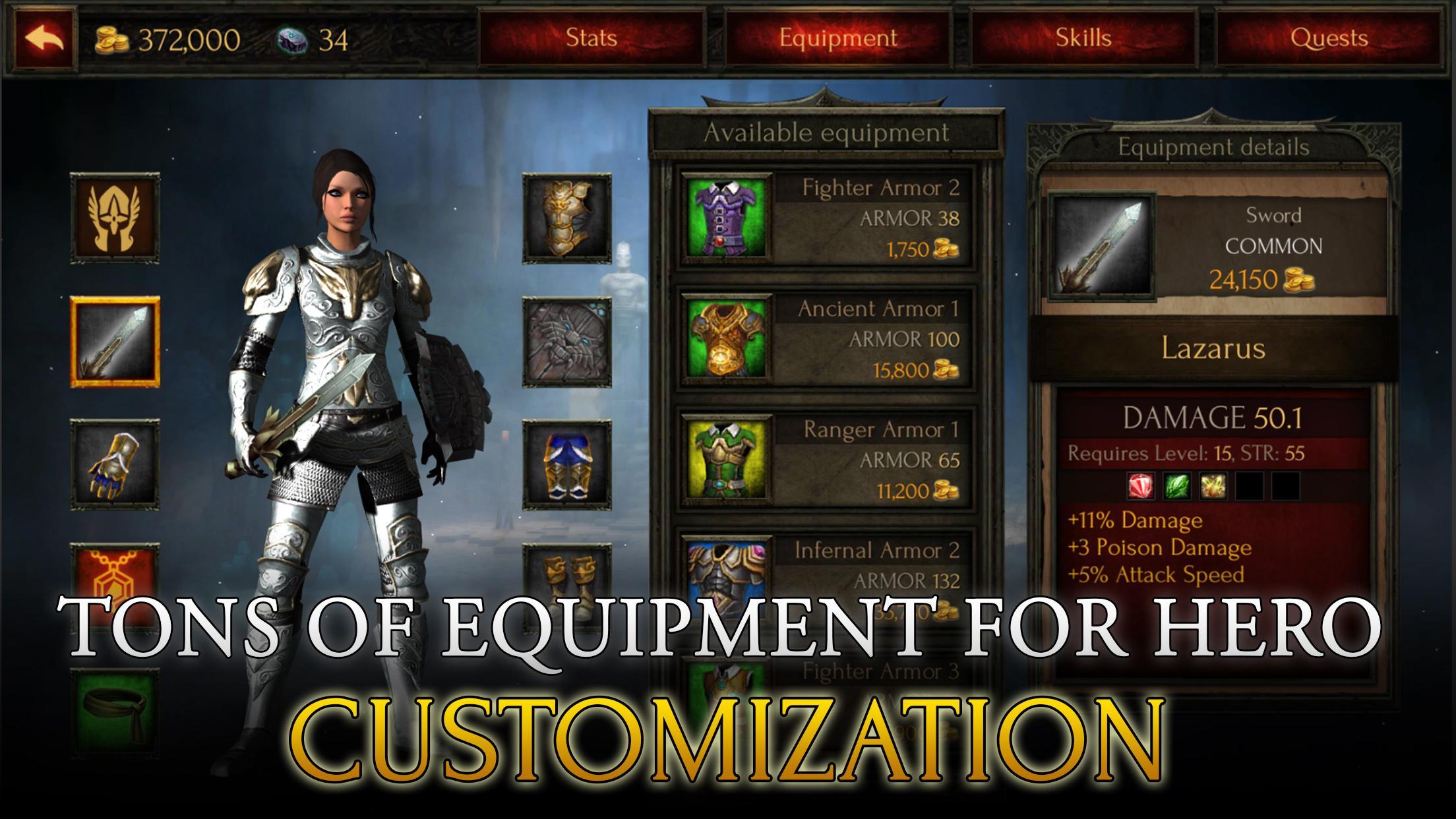 Arcane Quest Legends Offline Game Screenshot