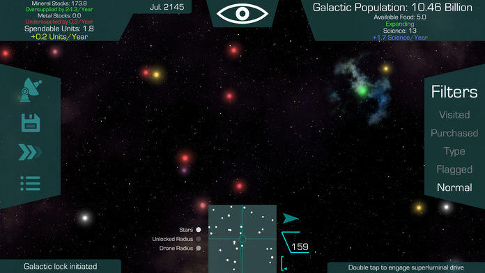 Superluminal - A Universe Sandbox ภาพหน้าจอเกม