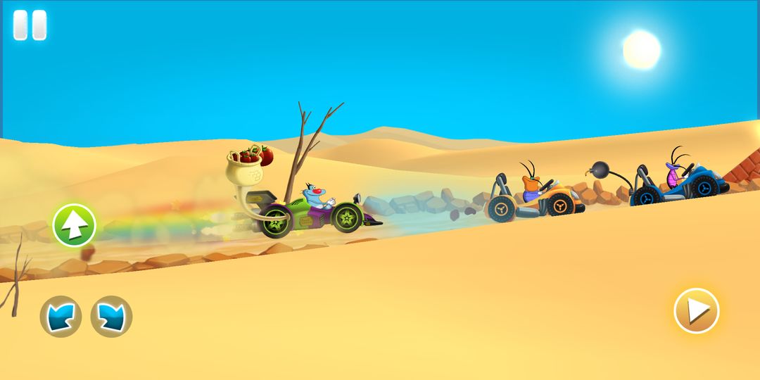 Screenshot of Oggy Super Speed Racing (The O