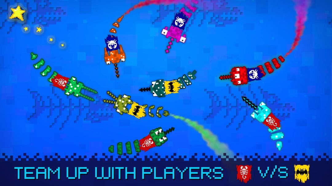 Pixel Sword Fish io screenshot game
