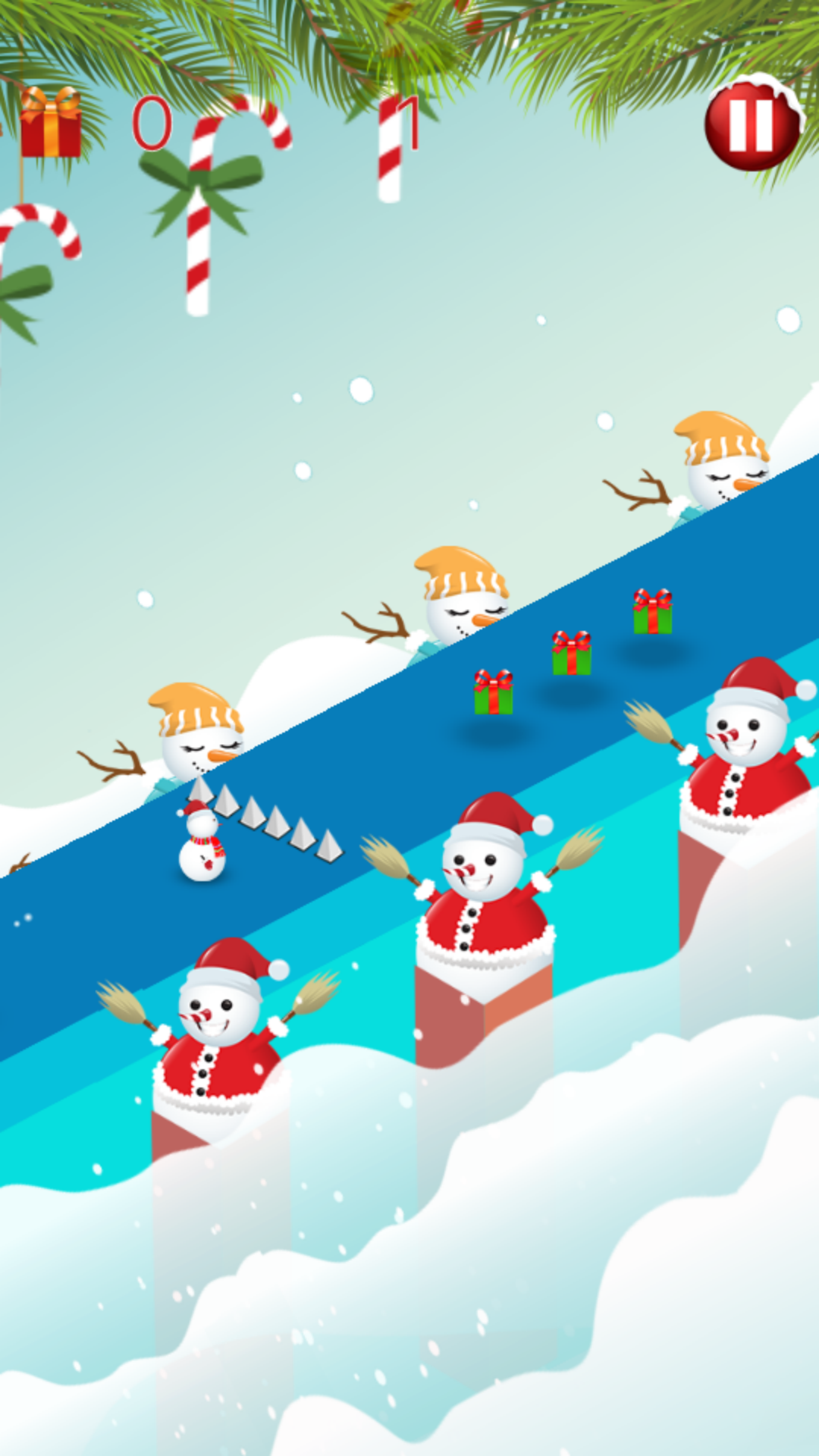 Thug Slider Santa Game Screenshot
