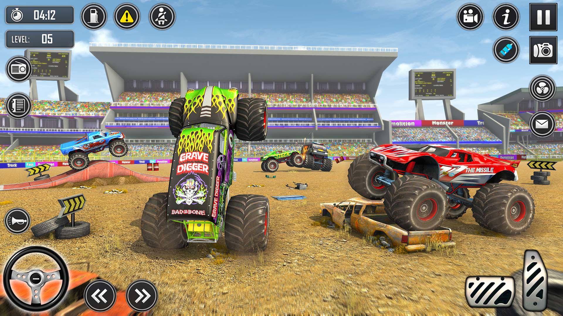 Monster Car Derby Demolition Game Screenshot