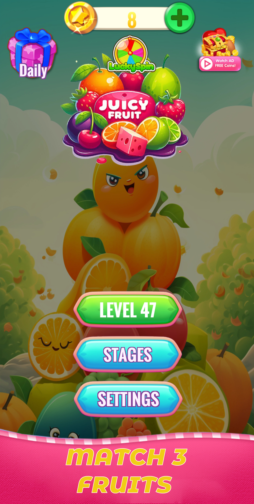 Crazy Fruit Crush - Juicy Fruit Match 3 Game::Appstore for Android