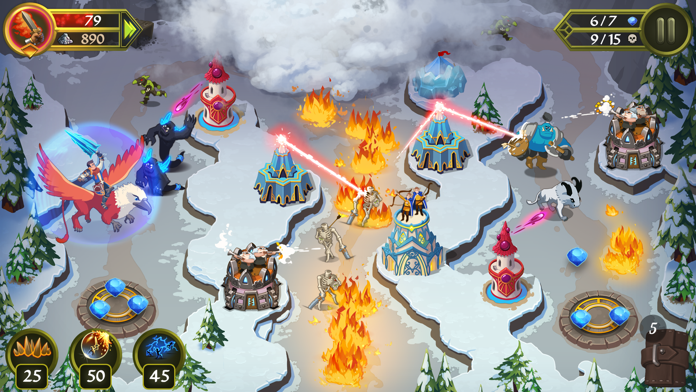 Crystal Siege Game Screenshot