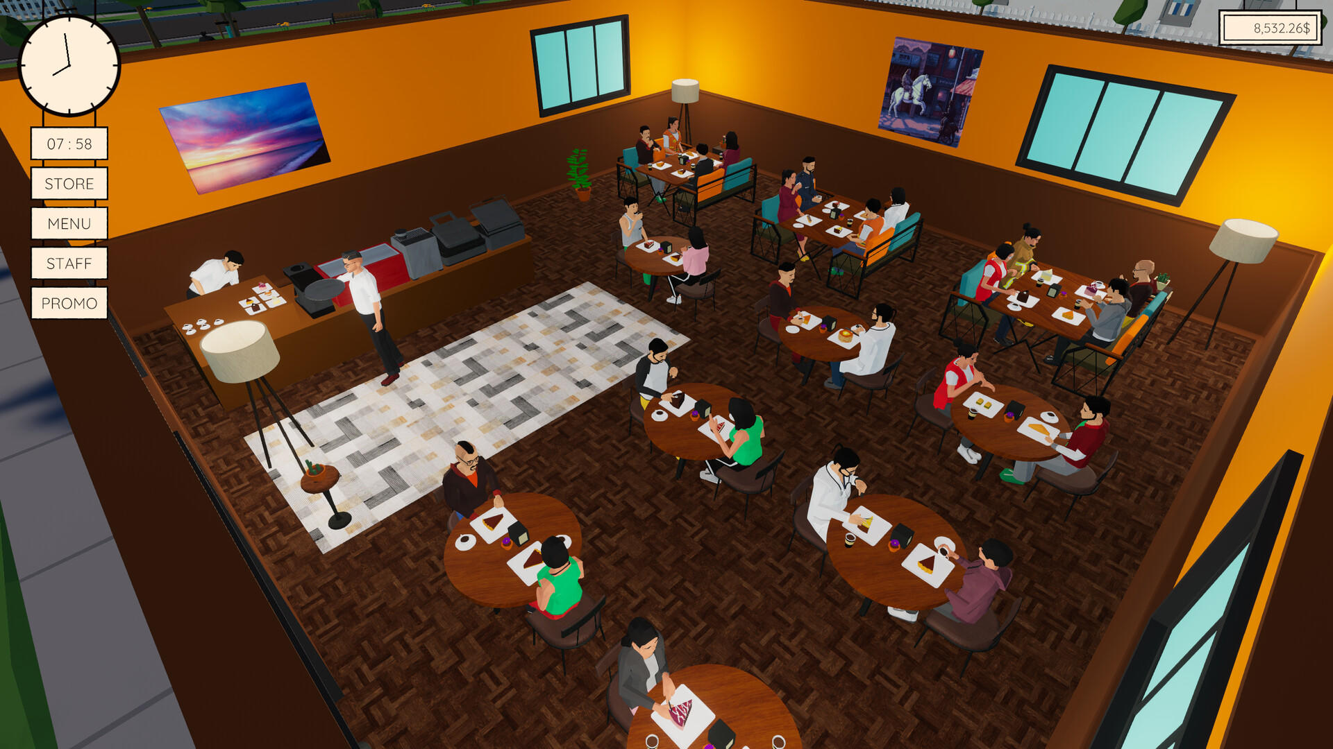 Cafè Manager screenshot game