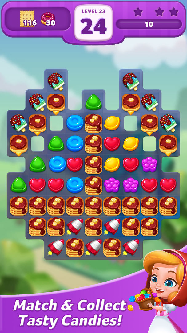 棒棒糖: 甜蜜3圖消除遊戲遊戲截圖