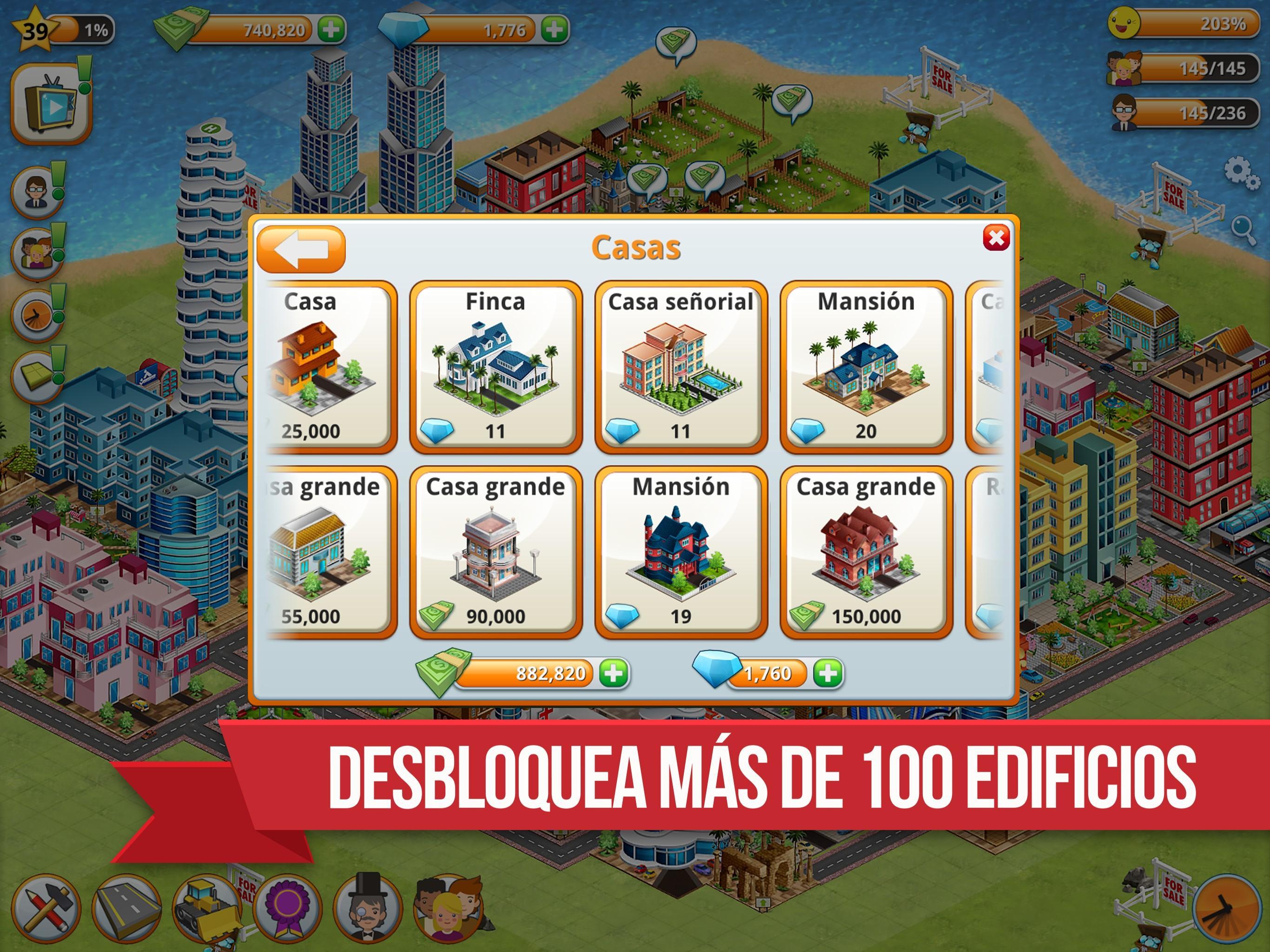 Captura de Pantalla del Juego Ciudad Aldea - Sim de la Isla