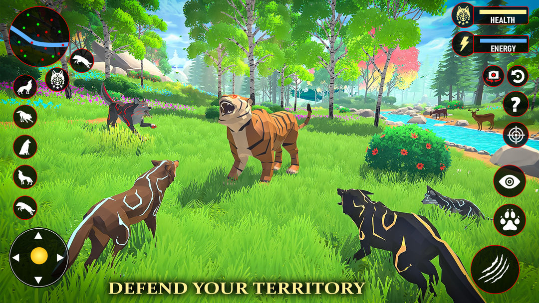 Wolf Simulator Fantasy Jungle screenshot game
