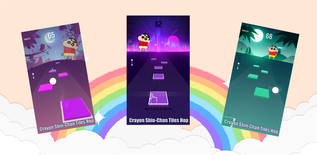 Banner of Crayon Shin-Chan Tiles 3D 