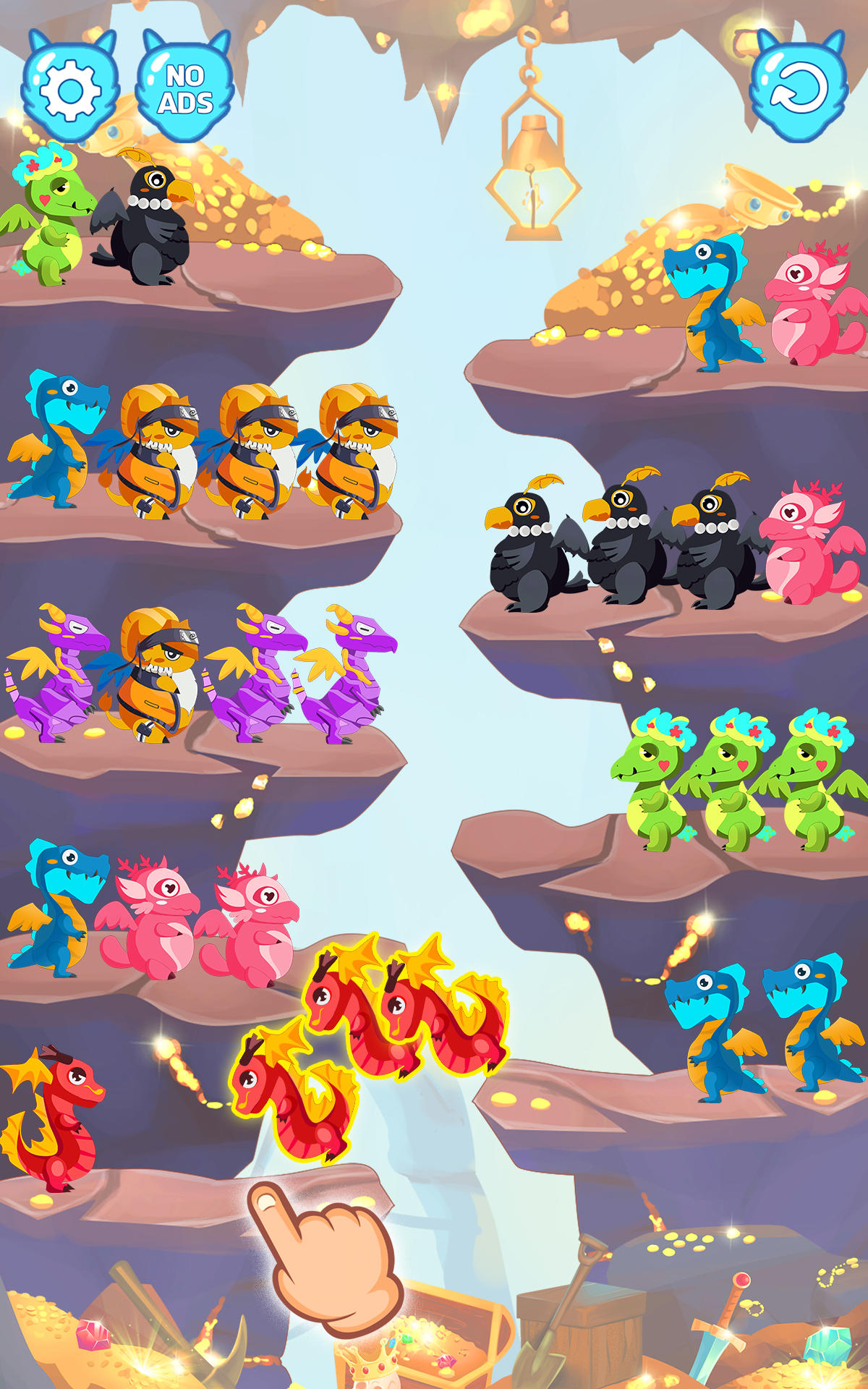 Screenshot of Dragon Color Sort Puzzle
