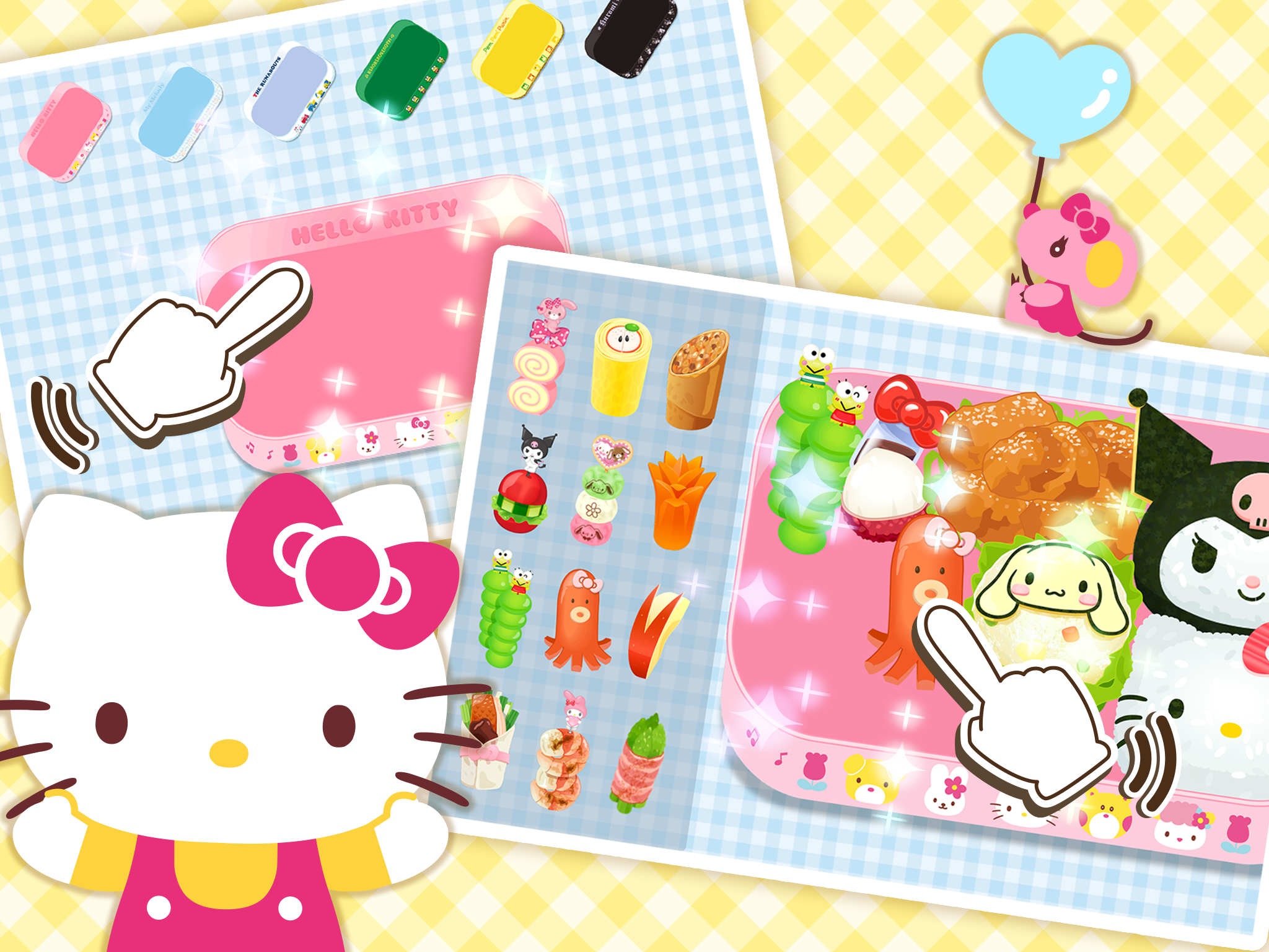 Hello Kitty Happy Bento Game Screenshot