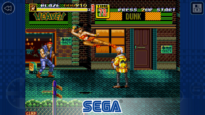 Cuplikan Layar Game Streets of Rage 2 Classic