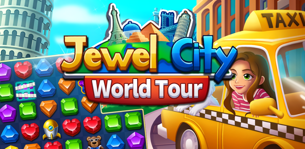 Banner of Jewel City: Quebra-cabeça de Combinar 3 da Turnê Mundial 1.1.7