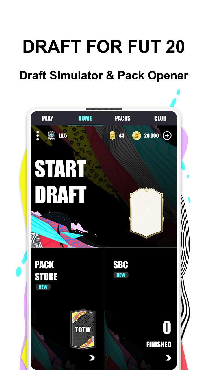 FUT 20 Draft & Pack Simulator 게임 스크린샷