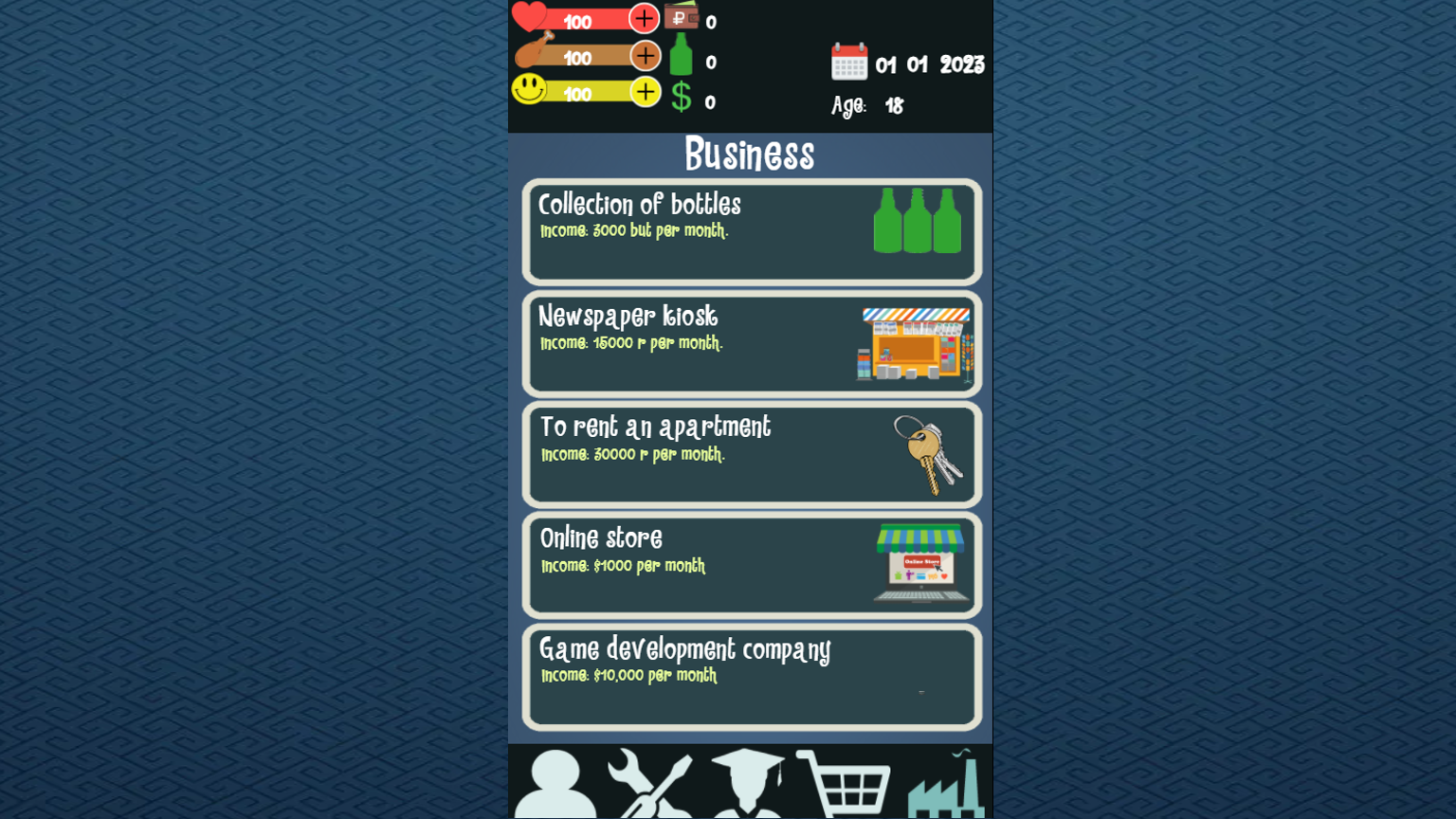 Cuplikan Layar Game Bitte life game simulator