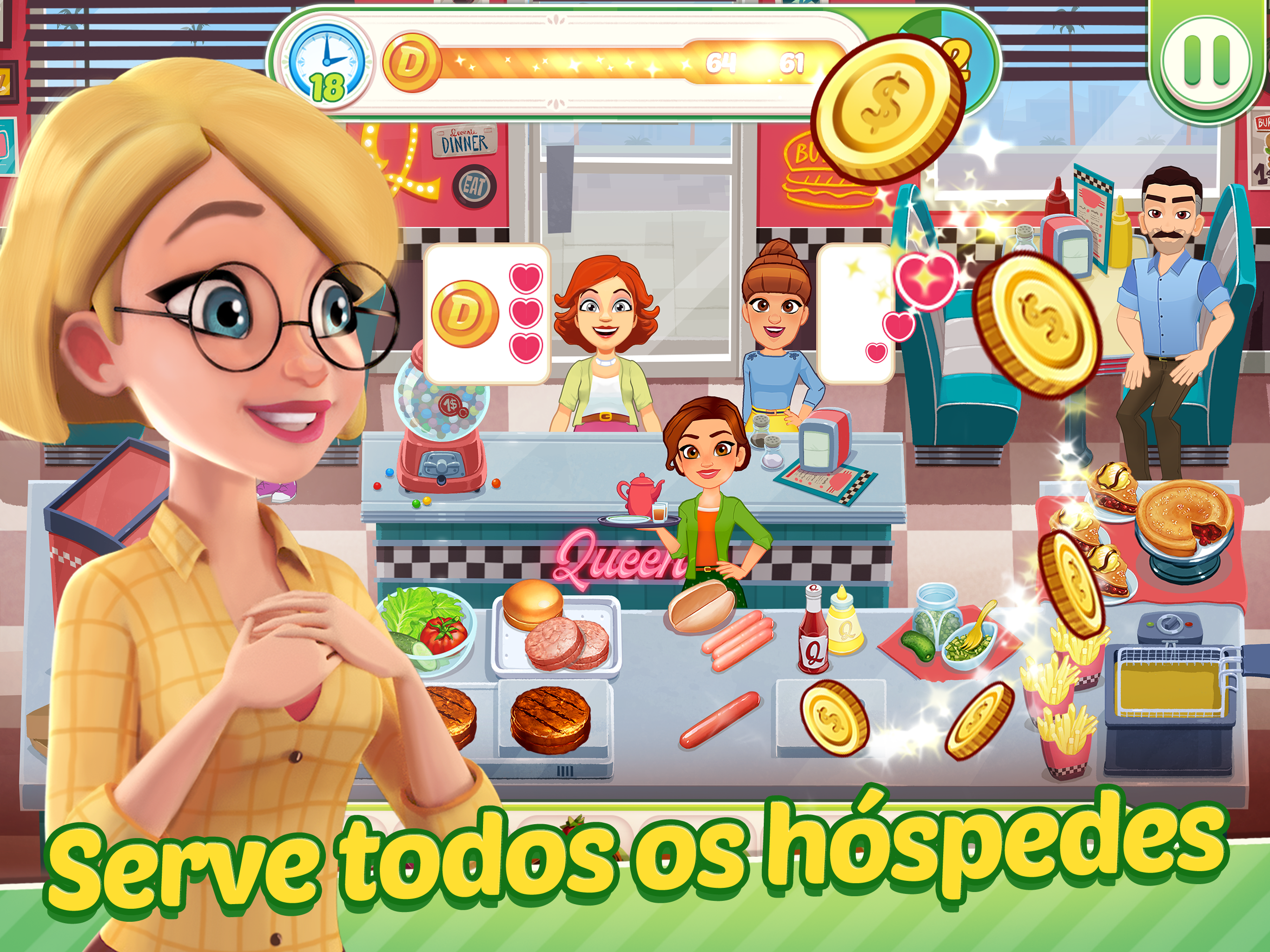 Captura de Tela do Jogo Delicious World - Cooking Game