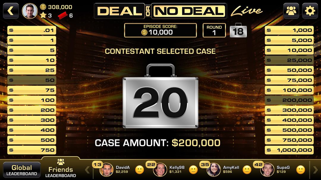 Screenshot of Deal Or No Deal Live