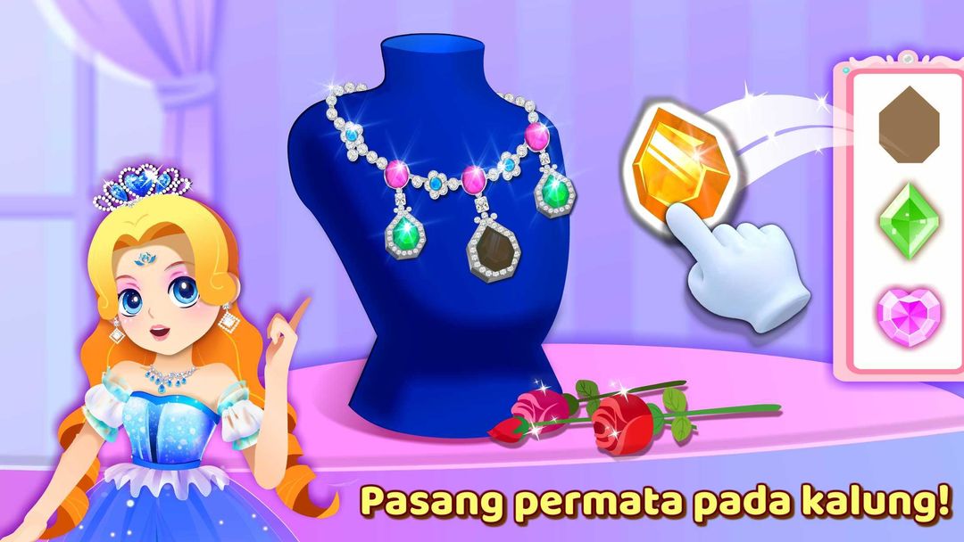 Rancangan Perhiasan Putri Panda Kecil screenshot game