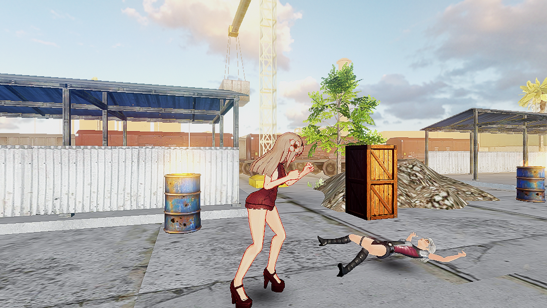 Screenshot of Anime Girls Figther