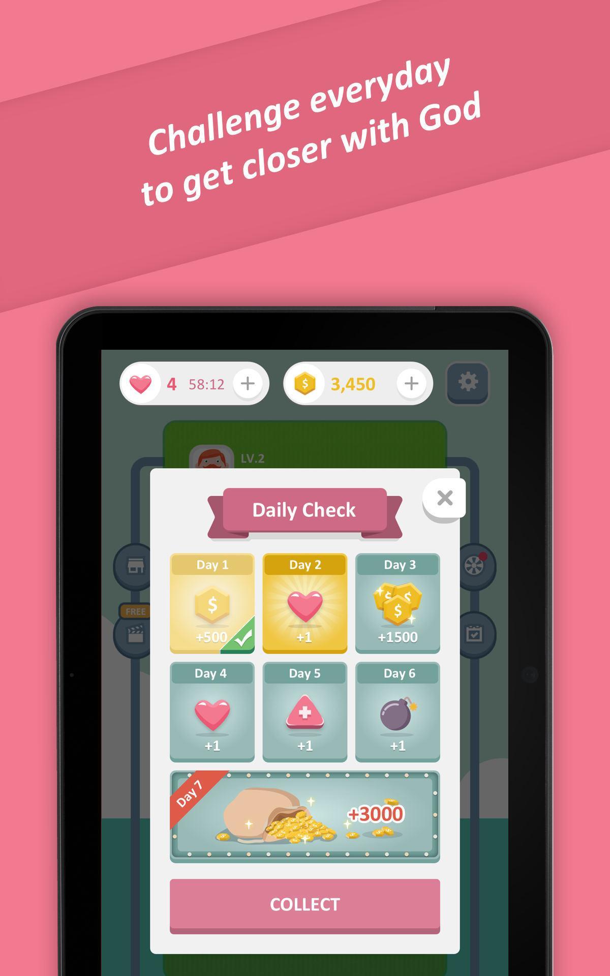 Скриншот игры Bible Trivia Quiz - Free Bible Game