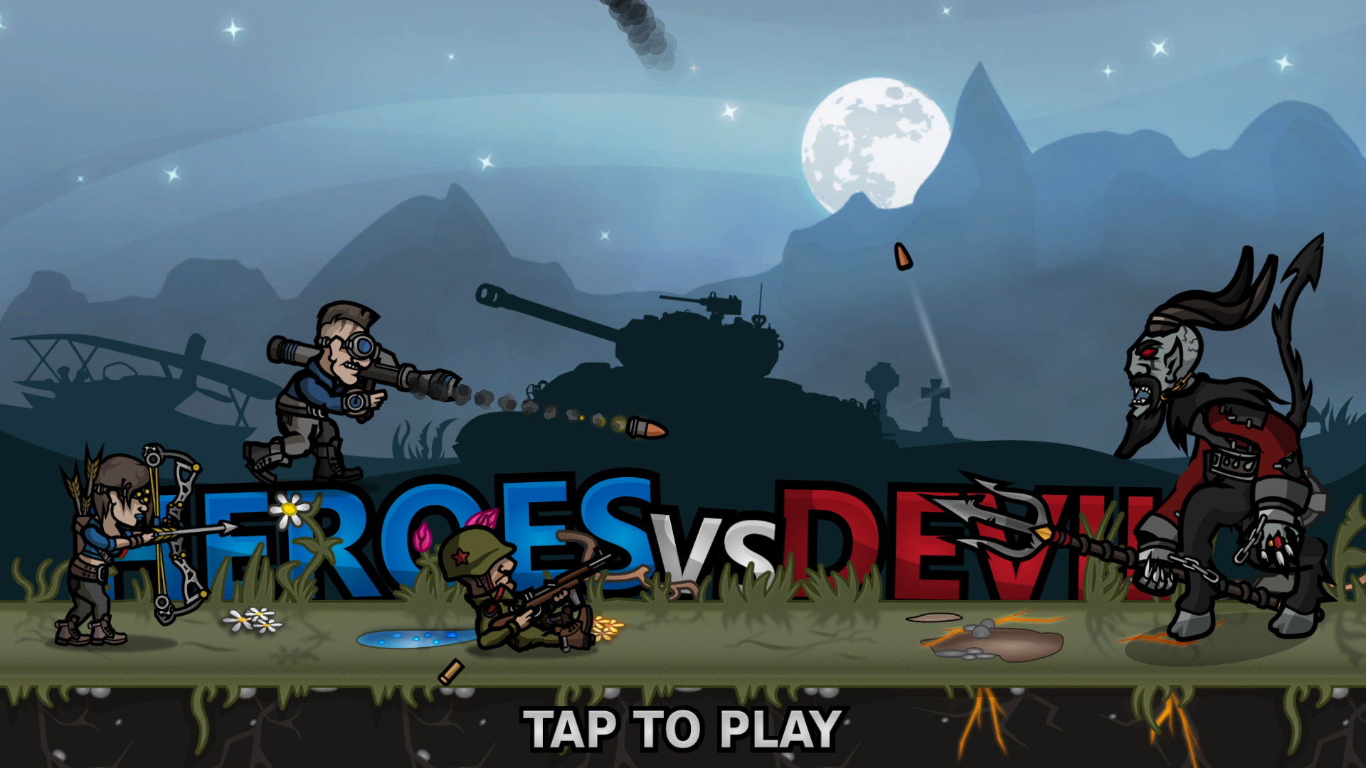 Cuplikan Layar Game Heroes vs Devil