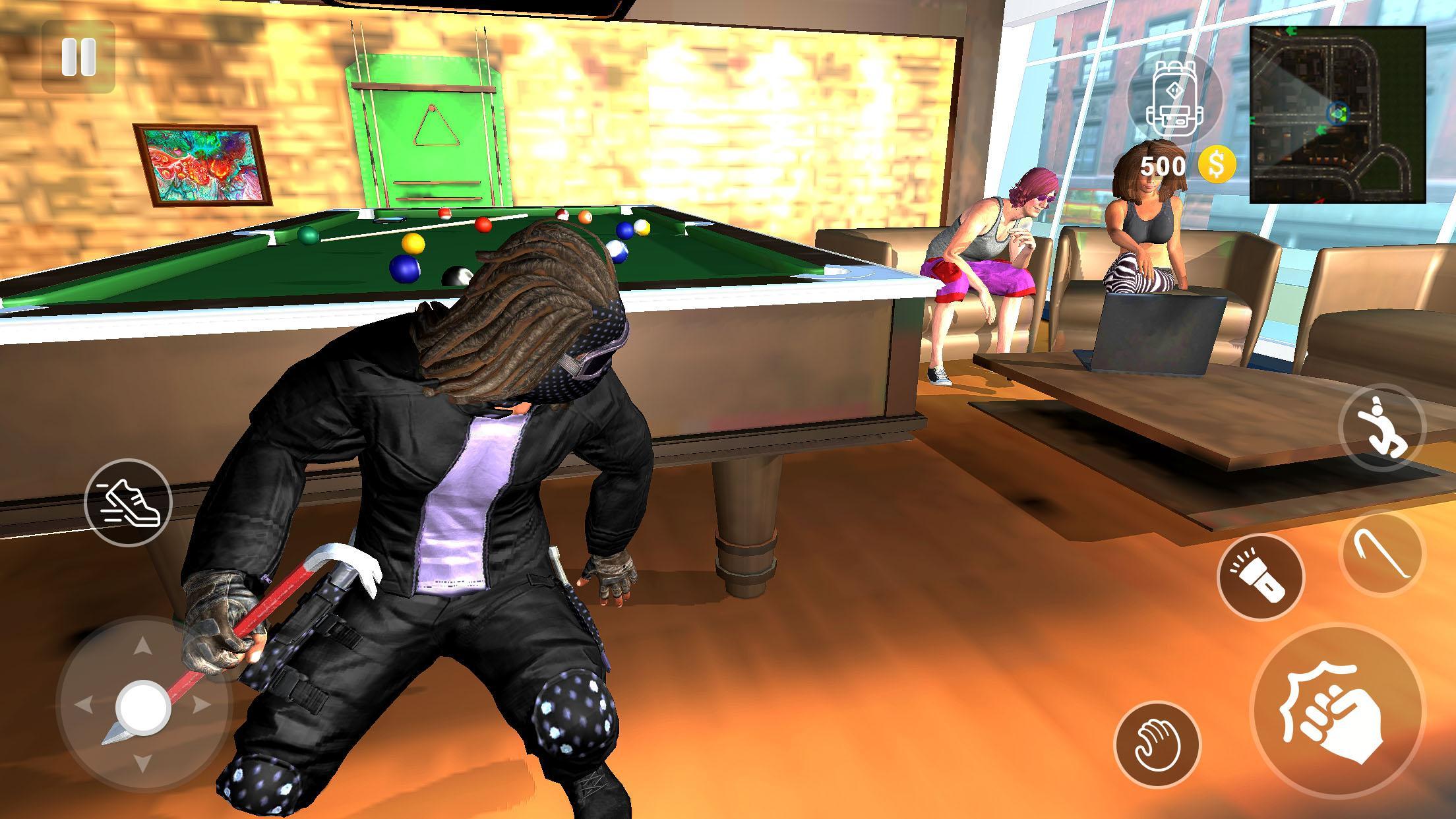 Screenshot 1 of Assalto à Mansão - Simulador de Ladrão Real 