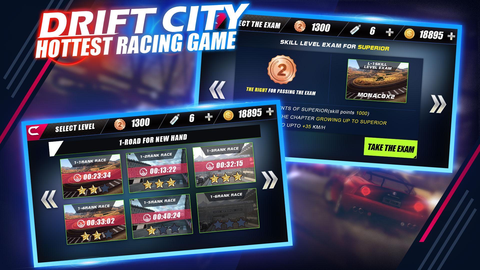 Скриншот игры Drift City-Hottest Racing Game