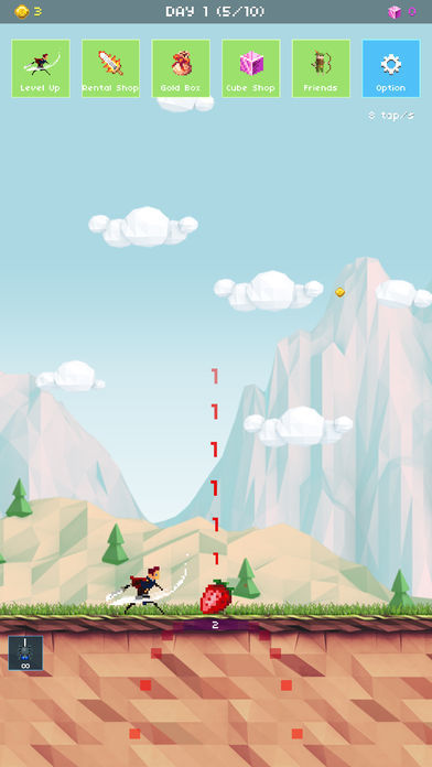 Strawberry Hero : 100 days of adventure screenshot game