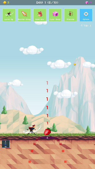 Strawberry Hero : 100 days of adventure 遊戲截圖