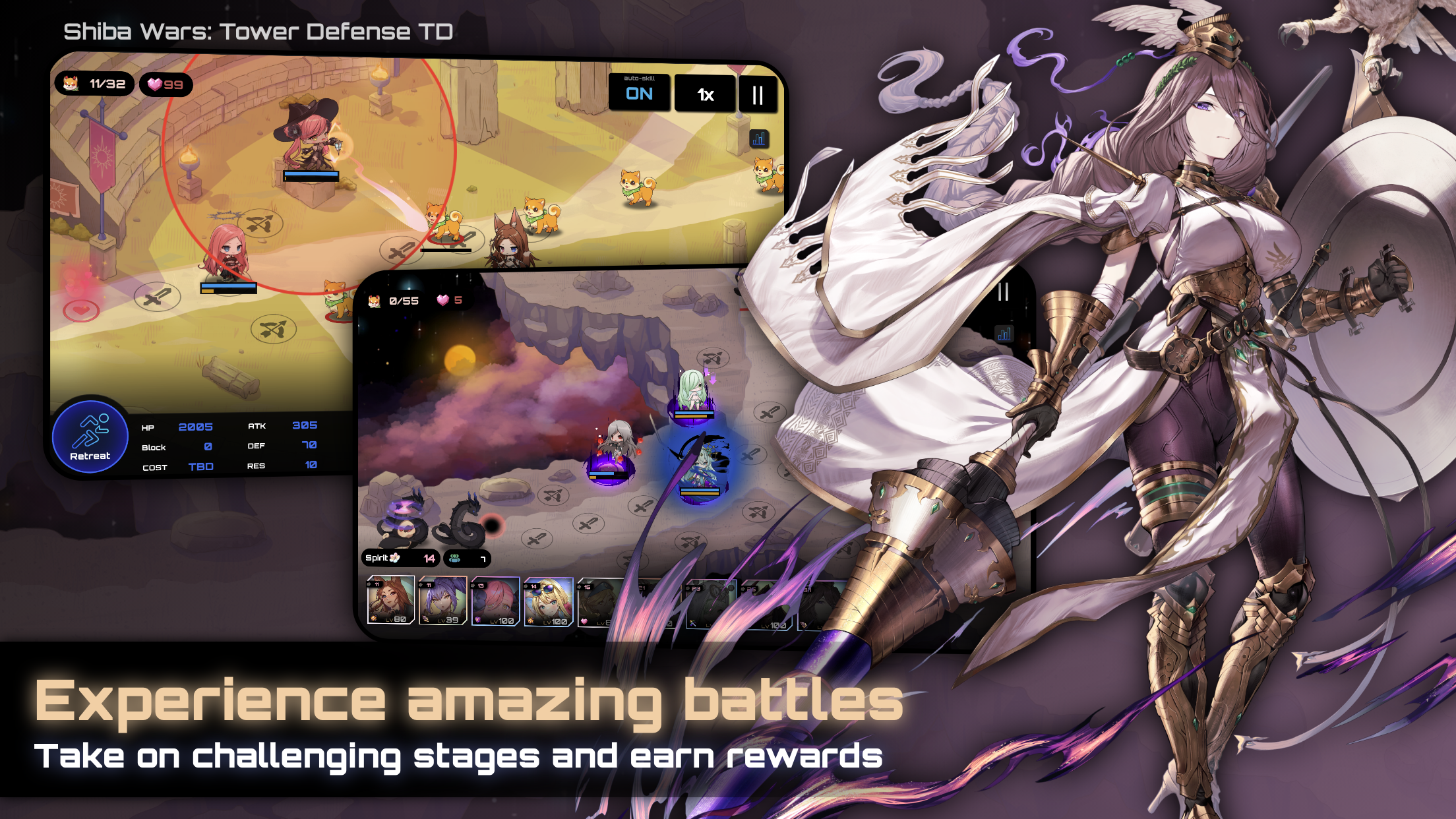 Shiba Wars: Tower Defense TD Game Screenshot